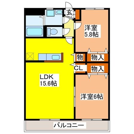 メゾンスプリングの物件間取画像